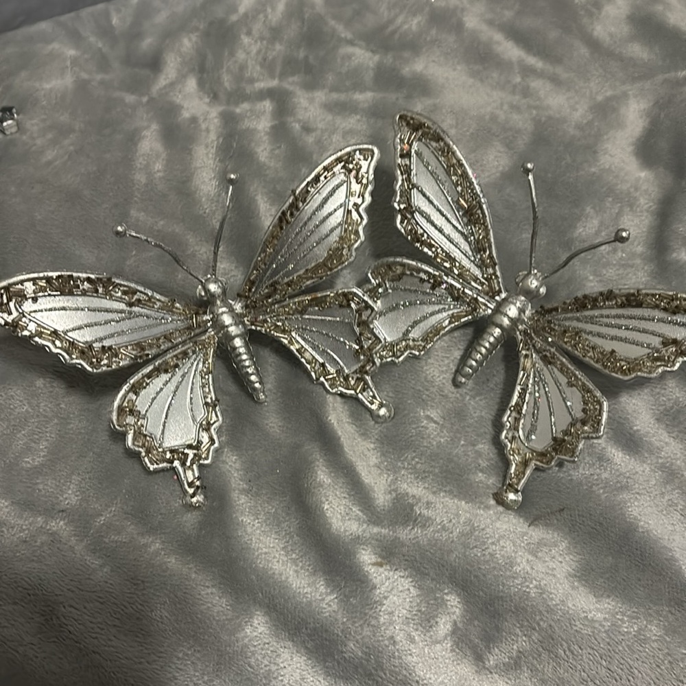 Lot of silver Christmas decor - Picture 7 of 15